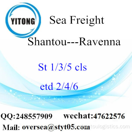 Shantou Port LCL Konsolidierung nach Ravenna